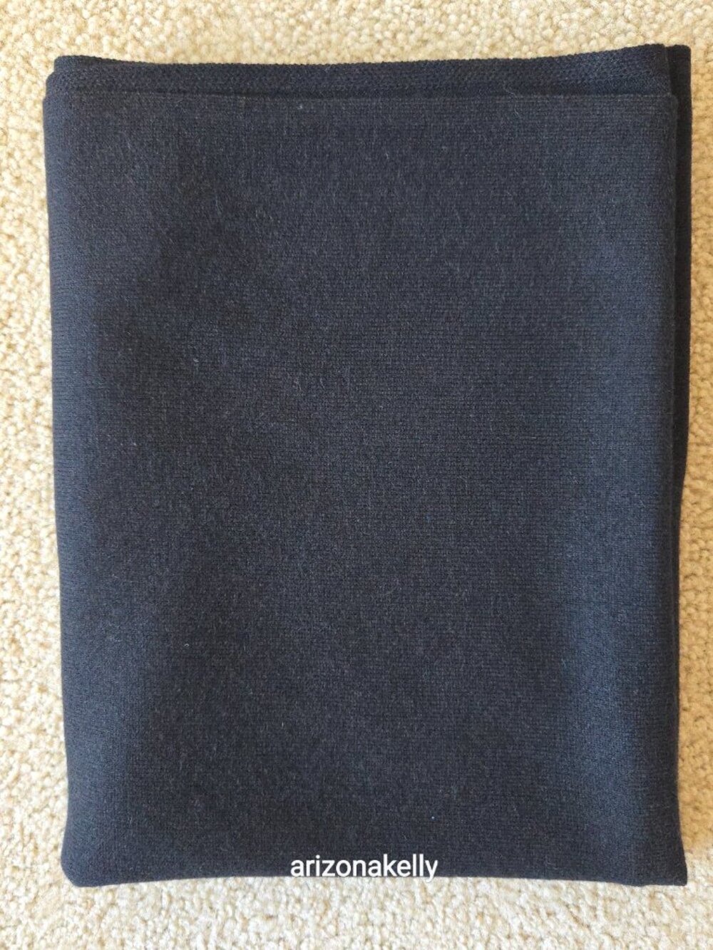 NWOT Garnet Hill Cashmere Scarf Black Knit - Picture 10 of 11